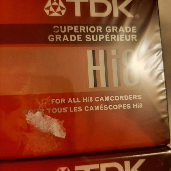 NEW SHRINKWRAP TDK Hi8 120 CAMCORDER CASSETTES. - Picture 4 of 5